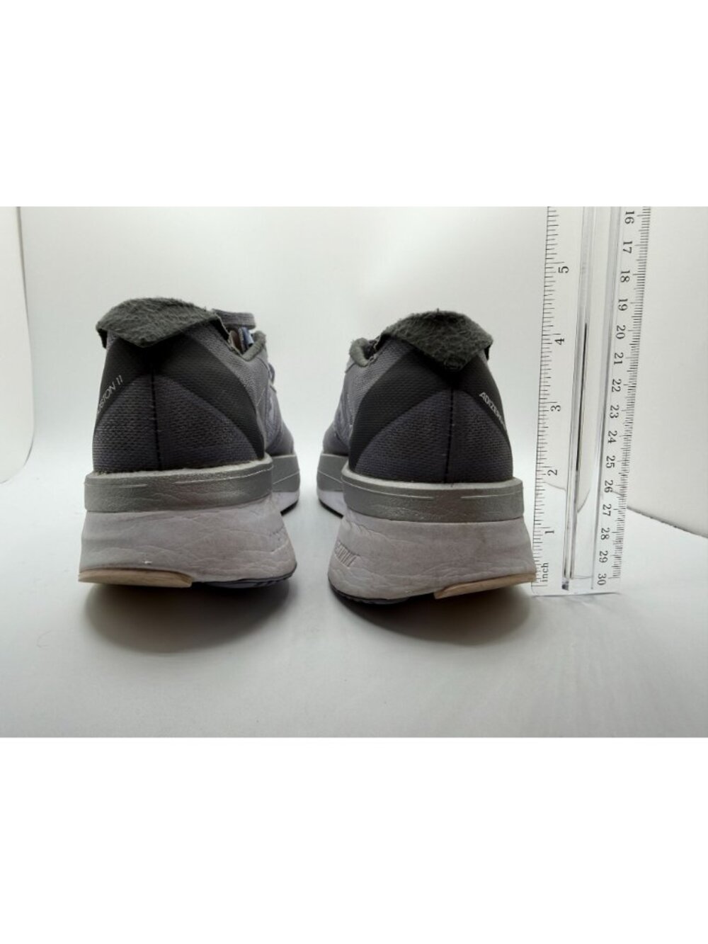Adidas Adizero Boston 11 Running Sneakers Women's Size 7.5 Silver Violet/Black - Picture 11 of 16